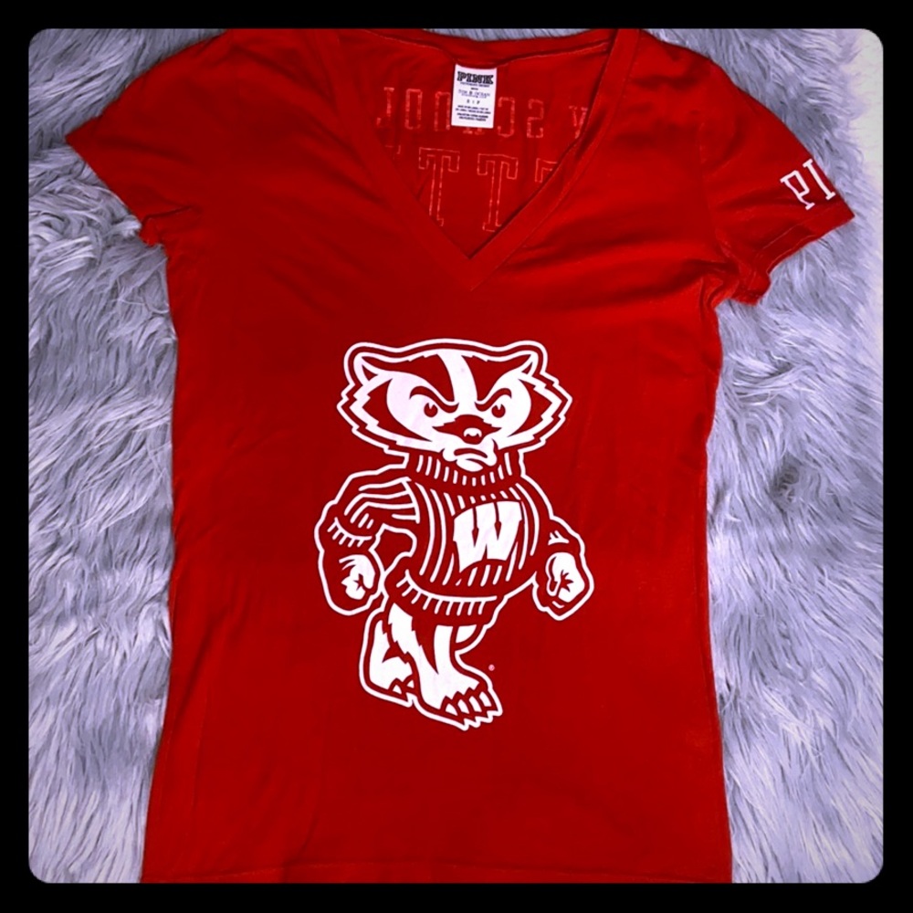 Wisconsin Badgers Victoria’s Secret PINK Tee Small